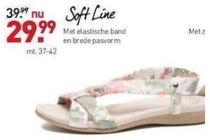 soft line met elastische band en brede pasvorm