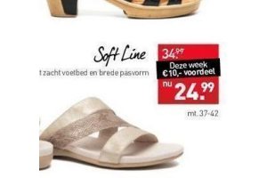 soft line met zacht voetbed en brede pasvorm