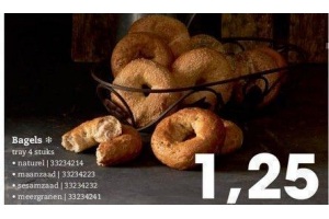 nu 4 bagels voor eur1 25