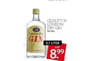 quality 10 london dry gin
