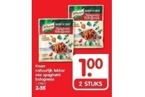 knorr natuurlijk lekker spaghetti bolognese