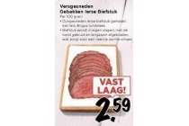 versgesneden gebakken ierse biefstuk