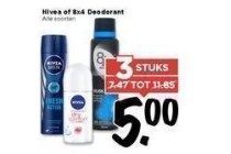 nivea of 8x4 deodorant