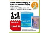 jordan mondverzorging of glycerona handverzorging