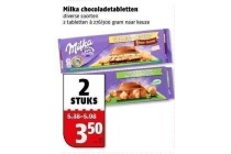 milka chocoladetabletten