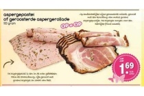 aspergepastei of geroosterde aspergerollade