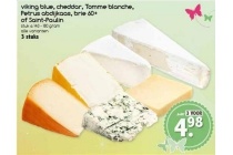 viking blue cheddar tomme blanche petrus abdijkaas brie 60 of saint paulin