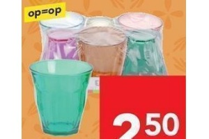 glazenset gekleurd