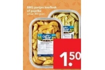 bbq partjes knoflook of paprika
