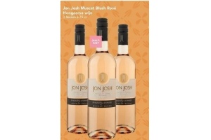 jon josh muscat blush rose hongaarse wijn