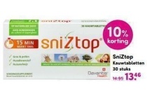 sniztop kauwtabletten