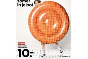 opblaasbare stroopwafel hema