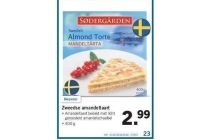 zweedse amandeltaart