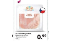 gesneden praagse ham