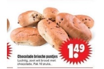 chocolade brioche puntjes
