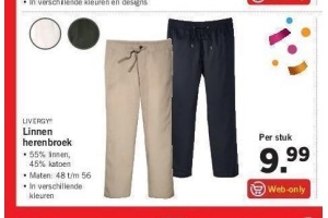linnen herenbroek voor eur9 99