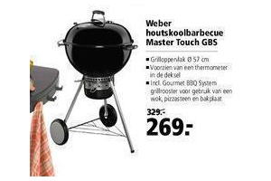 weber houtskoolbarbecue master touch gbs