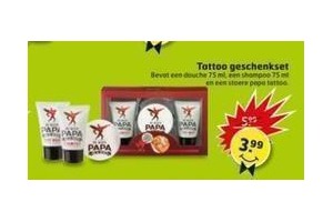 tattoo geschenkset