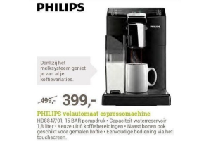 philips volautomaat espressomachine