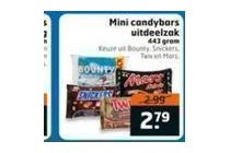 mini candybars uitdeelzak