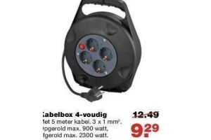 kabelbox 4 voudig