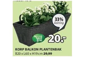 korp balkon plantenbak