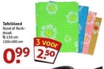 tafelkleed nu 3 voor 2 50