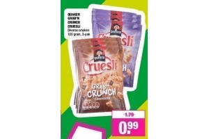 quaker grab n crunch cruesli nu eur0 99 per stuk