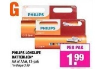 philips longlife batterijen