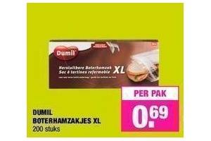 dumil boterhamzakjes xl