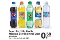 pepsi sisi 7 up rivella mountain dew en crystal clear