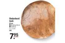 onderbord teak