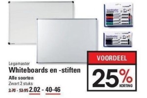 whiteboards en stiften