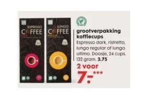 grootverpakking koffiecups