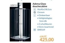 adema glass douchecabine