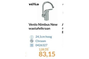 venlo nimbus new wastafelkraan