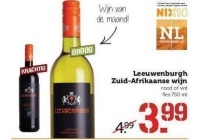 leeuwenburgh zuid afrikaanse wijn