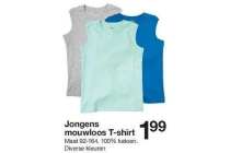 jongens mouwloos t shirt