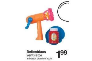 bellenblaas ventilator