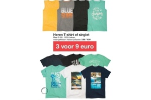 heren t shirt of singlet