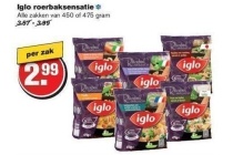 iglo roerbaksensatie