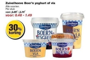 zuivelhoeve boer n yoghurt of vla