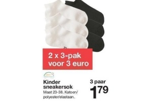 kinder sneakersokken