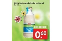 deen biologisch halfvolle koffiemelk