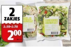 rauwkost komkommer radijs of julienne