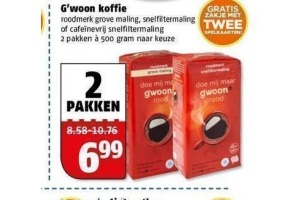 g woon koffie