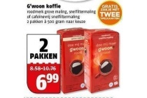 g woon koffie