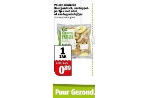 minikriel bourgondisch aardappelpartjes