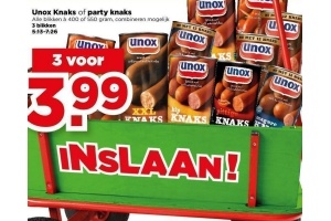unox knaks of party knaks