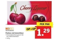 pralines met kersenlikeur